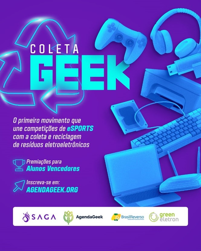 SAGA lidera apoio à 1ª Coleta Geek no Grande ABC e foca na sinergia entre sustentabilidade, games e educação